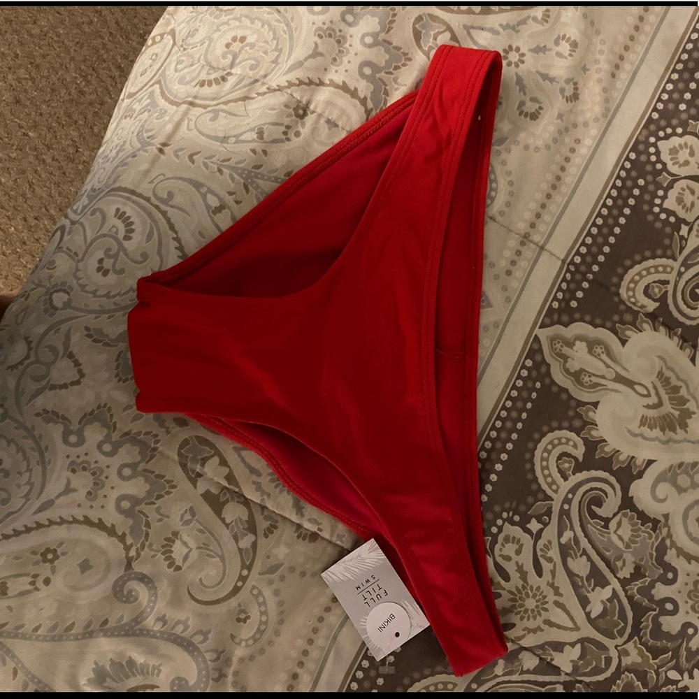 Red bikini bottom
